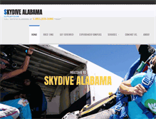Tablet Screenshot of alabama-skydive.com